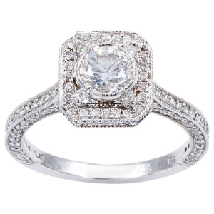 Platinum 2ct TDW Antique Engagement Ring - Handcrafted By Name My Rings™