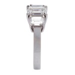Pre-owned White Gold 1 3/4ct TDW Three-stone Engagement Ring - Handcrafted By Name My Rings™
