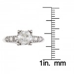 Pre-owned Platinum 1 1/3ct TDW Vintage Engagement Ring - Handcrafted By Name My Rings™