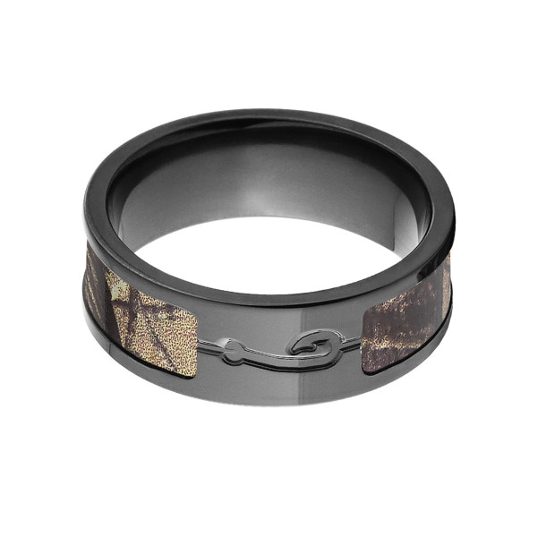 RealTree Black Zirconium Camouflage Ring - Handcrafted By Name My Rings™