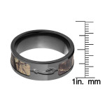 RealTree Black Zirconium Camouflage Ring - Handcrafted By Name My Rings™