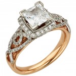 Gold 1 1/2ct TDW IGL Certified Vintage Diamond Ring - Handcrafted By Name My Rings™