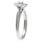 White Gold 1/2ct TDW IGL Certified 6-Prong Pear Cut Diamond Solitaire Ring - Handcrafted By Name My Rings™