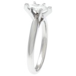 White Gold 1/2ct TDW IGL Certified 6-prong Marquise Diamond Solitaire Ring - Handcrafted By Name My Rings™