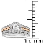 SofiaGold Diamond 2-piece Bridal Ring - Handcrafted By Name My Rings™