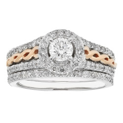 SofiaGold Diamond 2-piece Bridal Ring - Handcrafted By Name My Rings™