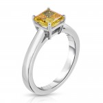 White Gold 1ct TW Lab-Grown Solitaire Diamond Ring - Handcrafted By Name My Rings™