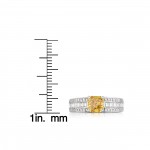 White Gold 2 1/4ct TDW Radiant-cut Lab-grown Diamond Ring - Handcrafted By Name My Rings™