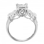 Sterling Silver 1/3ct TDW Butterfly Diamond Engagement Ring - Handcrafted By Name My Rings™