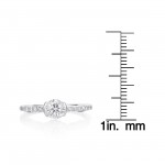 White Gold 1 1/5ct TDW Diamond Antique Style Engagement Ring - Handcrafted By Name My Rings™