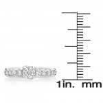 White Gold 1.00ct TDW Diamond Engagement Ring - Handcrafted By Name My Rings™