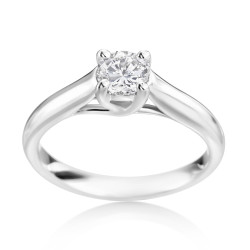 White Gold 1/2ct TDW Diamond Engagement Ring - Handcrafted By Name My Rings™