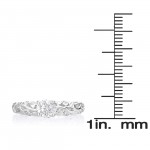 SummerRose, white gold 5/8ct TDW Diamond Engagement Ring - Handcrafted By Name My Rings™