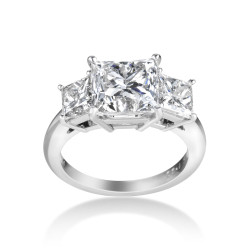 Platinum 5.92ct TDW Certified Diamond Engagement Ring - Handcrafted By Name My Rings™