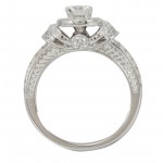 White Gold 1.11ct TDW Diamond Bridal Engagement Ring - Handcrafted By Name My Rings™