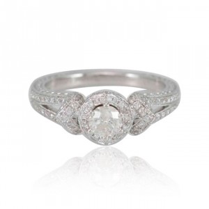 White Gold 4/5ct TDW Engagement Ring - Handcrafted By Name My Rings™