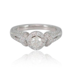 White Gold 4/5ct TDW Engagement Ring - Handcrafted By Name My Rings™