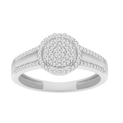 White Gold 1/8ct TDW Diamond Engagement Ring - Handcrafted By Name My Rings™