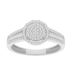 White Gold 1/8ct TDW Diamond Engagement Ring - Handcrafted By Name My Rings™