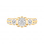 Gold 1/8ct TDW Diamond Bridal Set - Handcrafted By Name My Rings™