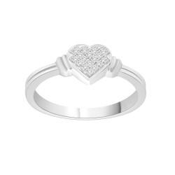 S925 Sterling Silver Diamond Accent Engagement Ring - Handcrafted By Name My Rings™