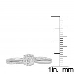 Sterling Silver Diamond Accent Cluster Promise Ring - Handcrafted By Name My Rings™