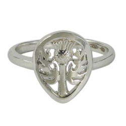 Twobirch Gold Thistle Ring - Handcrafted By Name My Rings™