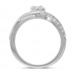 White Gold Diamond Ring - Handcrafted By Name My Rings™