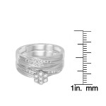 1/3 ct TW 7 RD Flower Top Bridal Ring - Handcrafted By Name My Rings™