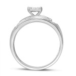 1/3ct TW Square Top Bridal Ring - Handcrafted By Name My Rings™