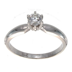 Gold 1/3ct TDW Certified Diamond Engagement Ring - Handcrafted By Name My Rings™
