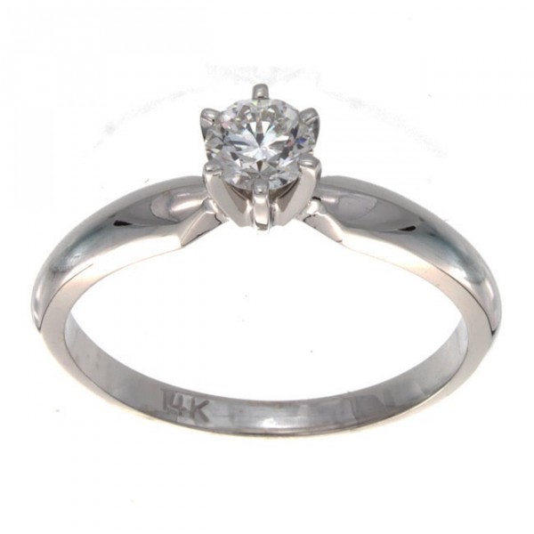 Gold 1/3ct TDW Certified Diamond Engagement Ring - Handcrafted By Name My Rings™