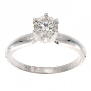 Gold 3/4ct TDW Certified Diamond Solitaire Engagement Ring - Handcrafted By Name My Rings™