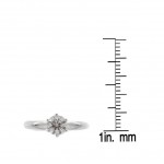 Gold 3/4ct TDW Certified Diamond Solitaire Engagement Ring - Handcrafted By Name My Rings™