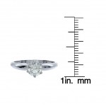 Gold 3/4ct TDW Certified Round Diamond Engagement Ring - Handcrafted By Name My Rings™