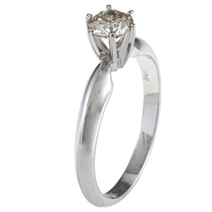 White Gold 1/2ct TDW Certified Diamond Solitaire Engagement Ring - Handcrafted By Name My Rings™