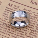 Personalised Men's Polished Eternal Greek Key Tungsten Ring - Handcrafted By Name My Rings™