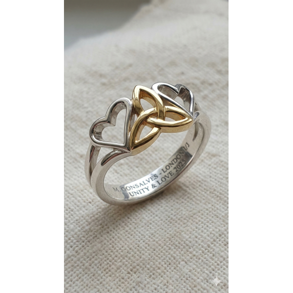 Heart Infinity Ring - Handcrafted By Name My Rings™