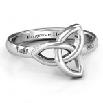 Personalised Sinéad Celtic Knot Ring - Handcrafted By Name My Rings™