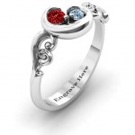 Personalised Cradle of Love Ring - Handcrafted By Name My Rings™