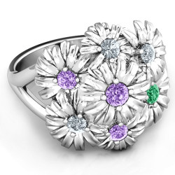 Personalised Ring In Full Bloom - Handcrafted By Name My Rings™