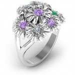 Personalised Ring In Full Bloom - Handcrafted By Name My Rings™