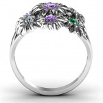 Personalised Ring In Full Bloom - Handcrafted By Name My Rings™