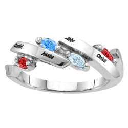 Personalised Nectar Marquise Ring - Handcrafted By Name My Rings™