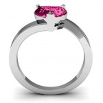 Personalised Passion Large Heart Solitaire Ring - Handcrafted By Name My Rings™