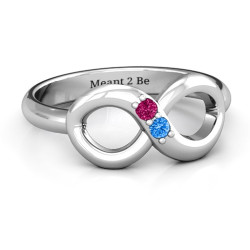 Personalised Twosome Infinity Ring - Handcrafted By Name My Rings™