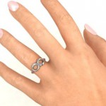Personalised Twosome Infinity Ring - Handcrafted By Name My Rings™
