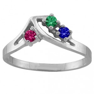 Personalised 15 Stone Crest Ring - Handcrafted By Name My Rings™