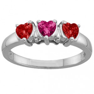 Personalised 25 Hearts Ring - Handcrafted By Name My Rings™