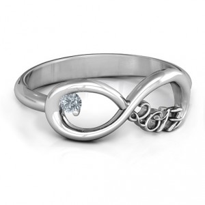 Personalised 2017 Infinity Ring - Handcrafted By Name My Rings™